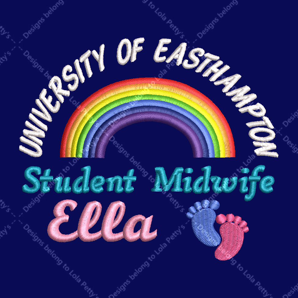 Personalised Classic Fleece Jackets with Rainbow, Baby Footprints Embroidery Designs