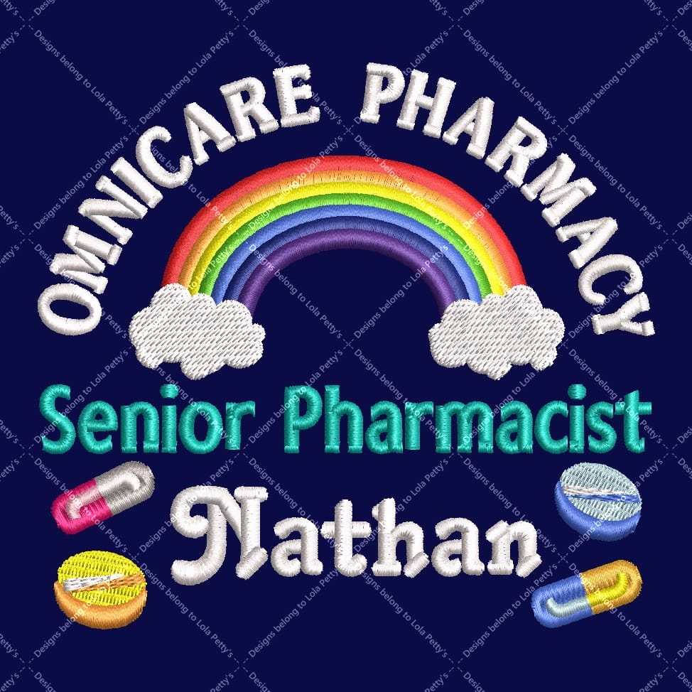 Personalised Classic Fleece Jackets with Rainbow, Tablets and Capsules Embroidery Designs