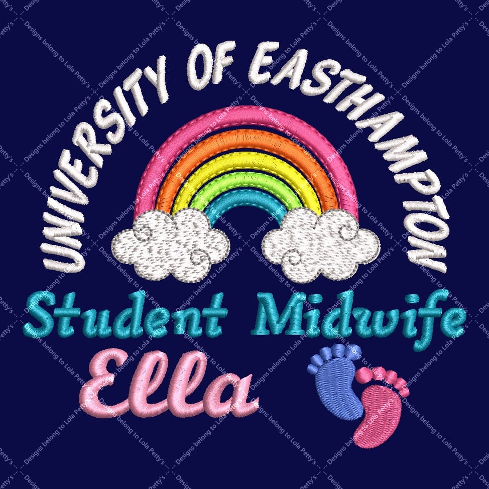Personalised Classic Fleece Jackets with Rainbow, Baby Footprints Embroidery Designs