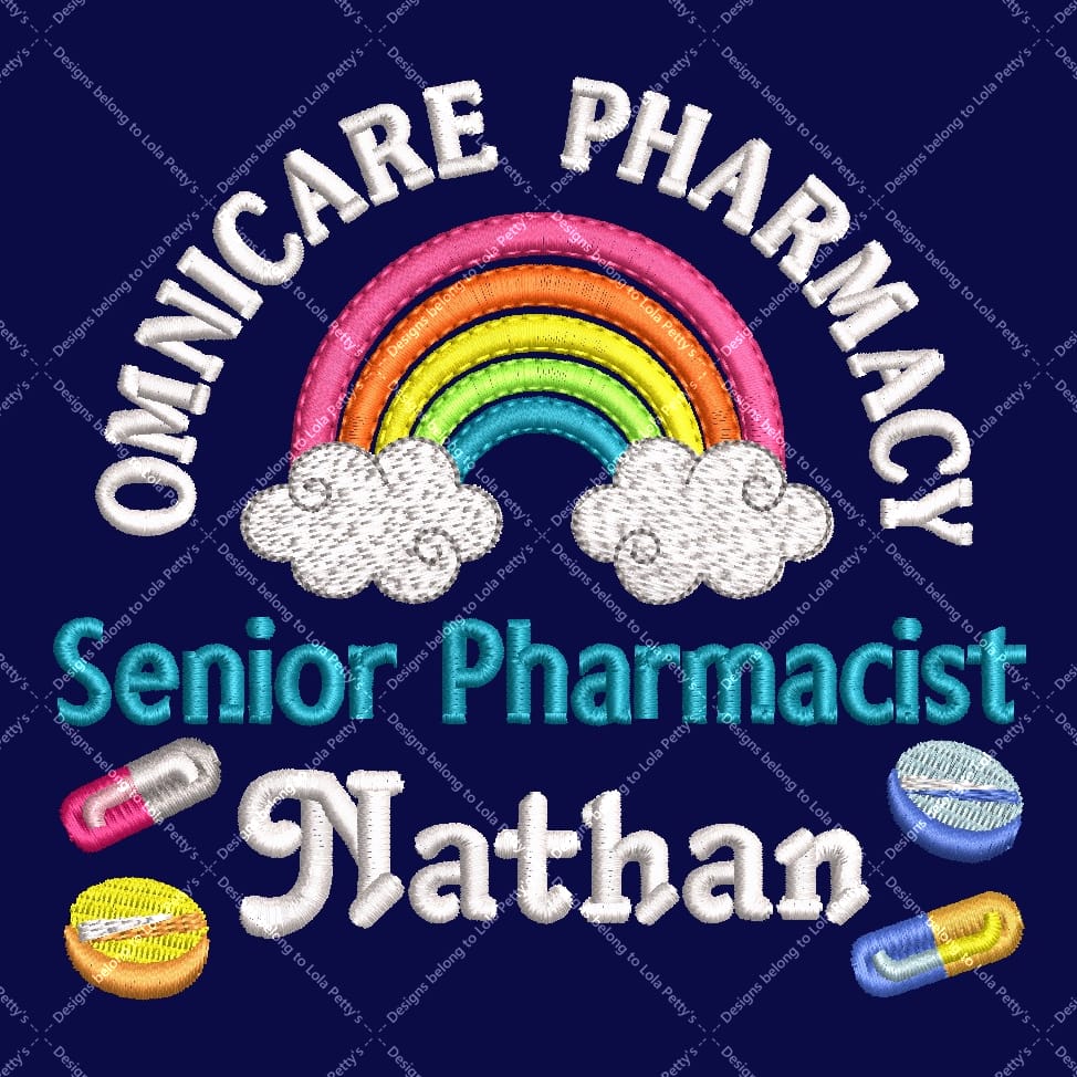 Personalised Classic Fleece Jackets with Rainbow, Tablets and Capsules Embroidery Designs