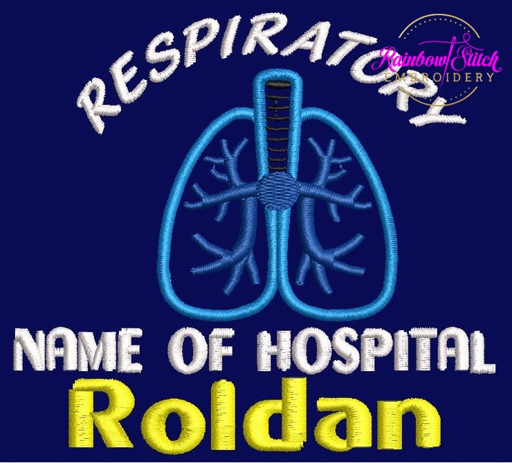 Personalised Hoodie Jackets With Cardiology Respiratory Theme Embroidery Designs