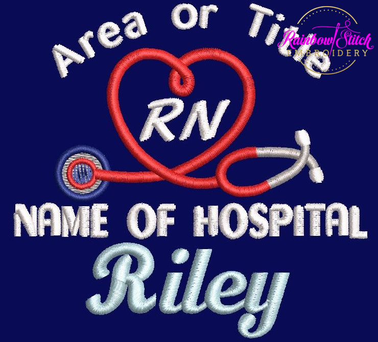 Personalised Hoodie Jackets With Cardiology Respiratory Theme Embroidery Designs