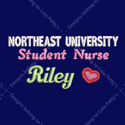 Personalised Classic Fleece Jackets With Rainbow and Heart Embroidery Designs