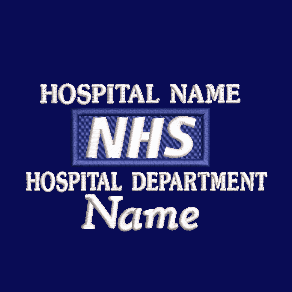 NHS Personalised Classic Fleece Jackets With Rainbow and a  Beautiful Rose Embroidery Designs.