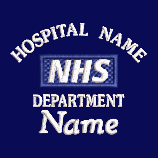 NHS Personalised Classic Fleece Jackets with Rainbow, Baby Footprints Embroidery Designs