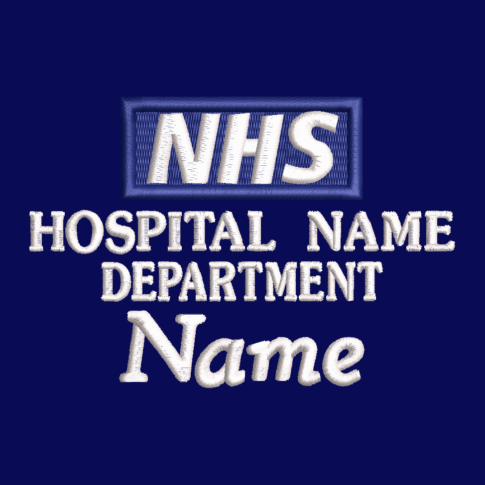 NHS Personalised Classic Fleece Jackets With Rainbow, Lady Bug and Flower Embroidery Designs.