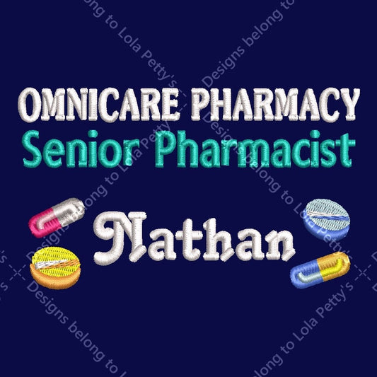 Personalised Classic Fleece Jackets with Rainbow, Tablets and Capsules Embroidery Designs