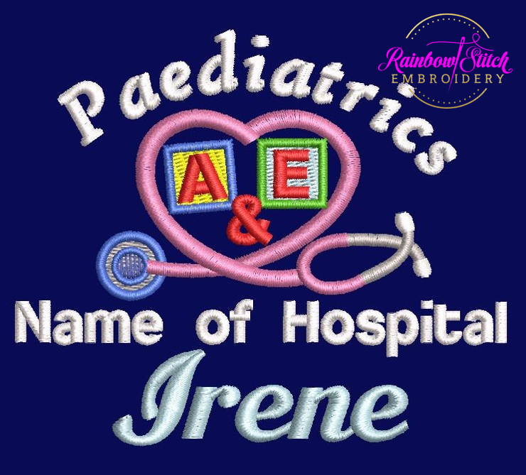 Personalised Hoodie Jackets With Neonatal, Paediatric & Midwifery Theme Embroidery Design Accents