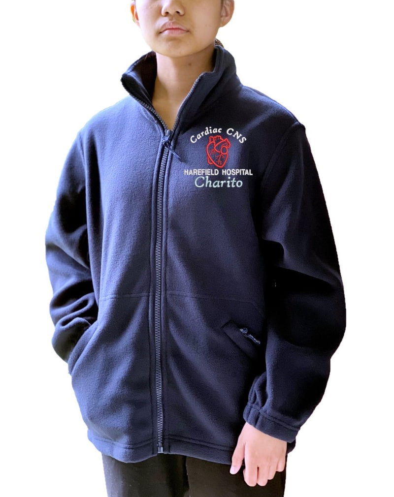 Personalised Classic Fleece Jackets with Cardio Respiratory Embroidery Designs